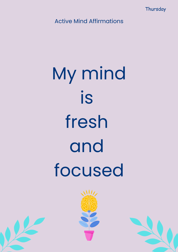 Active mind Affirmations