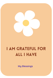 Senior citizen wellness - My Blessings affirmations