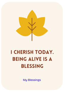Senior citizen wellness - My Blessings affirmations