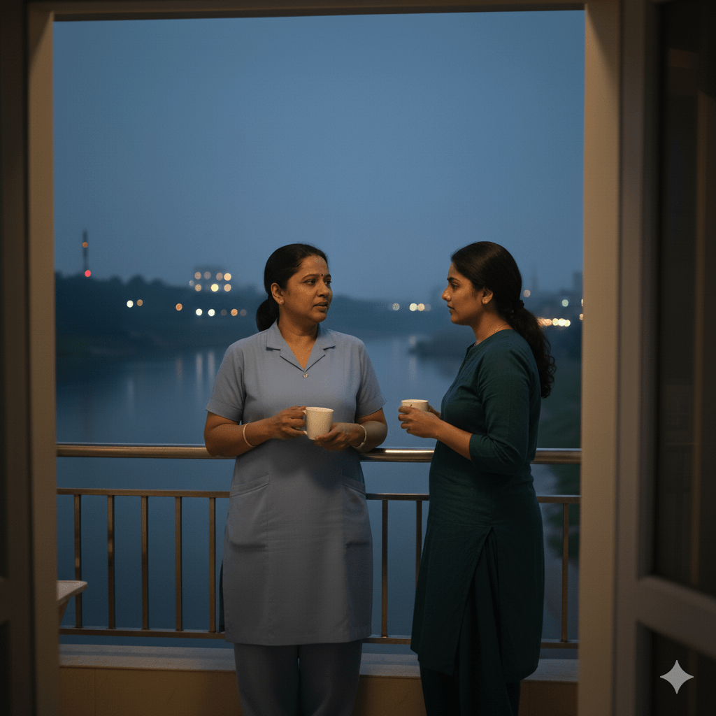 A deep conversation between friends