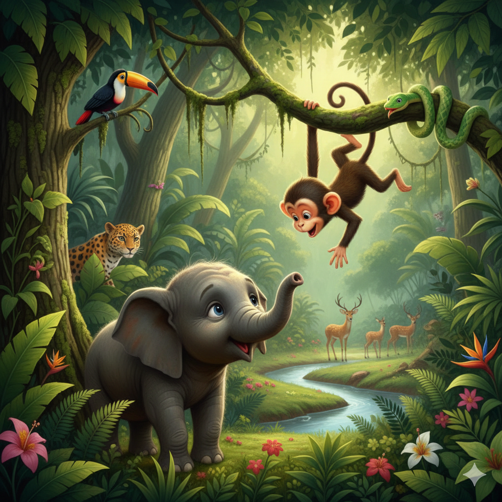 A candid conversation between animals