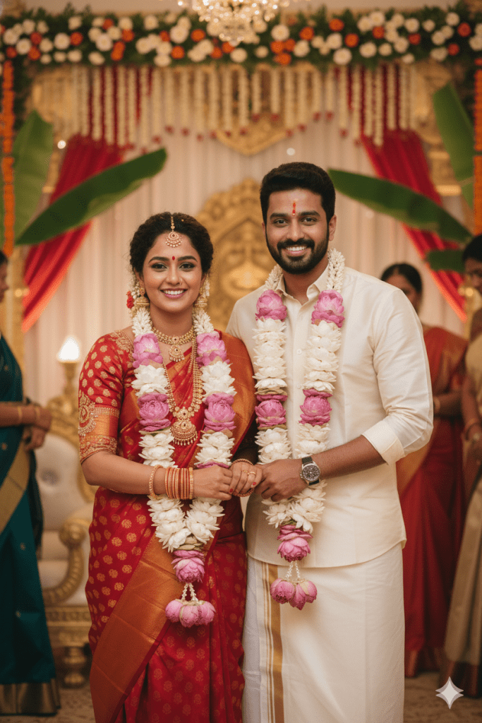 A traditional Tamil marriage ceremony