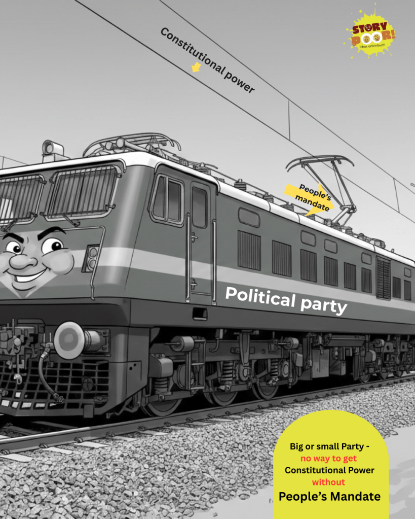 cartoon for political power