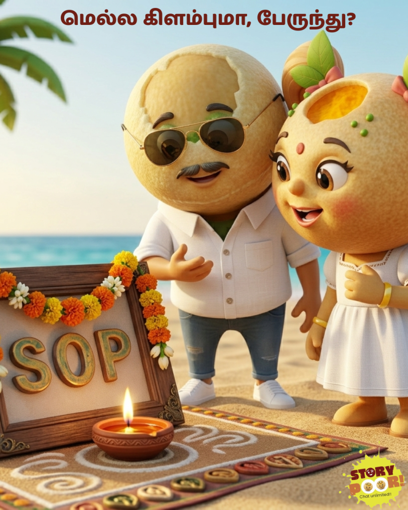 Poori mascots paying tribute to SOP