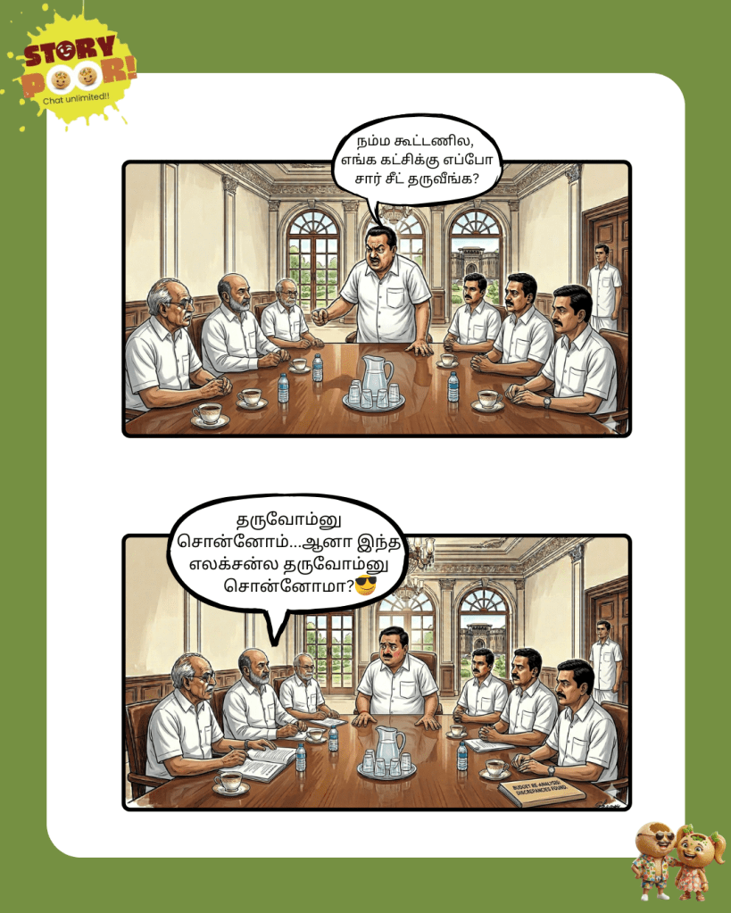 Alliance leaders discussing seat sharing