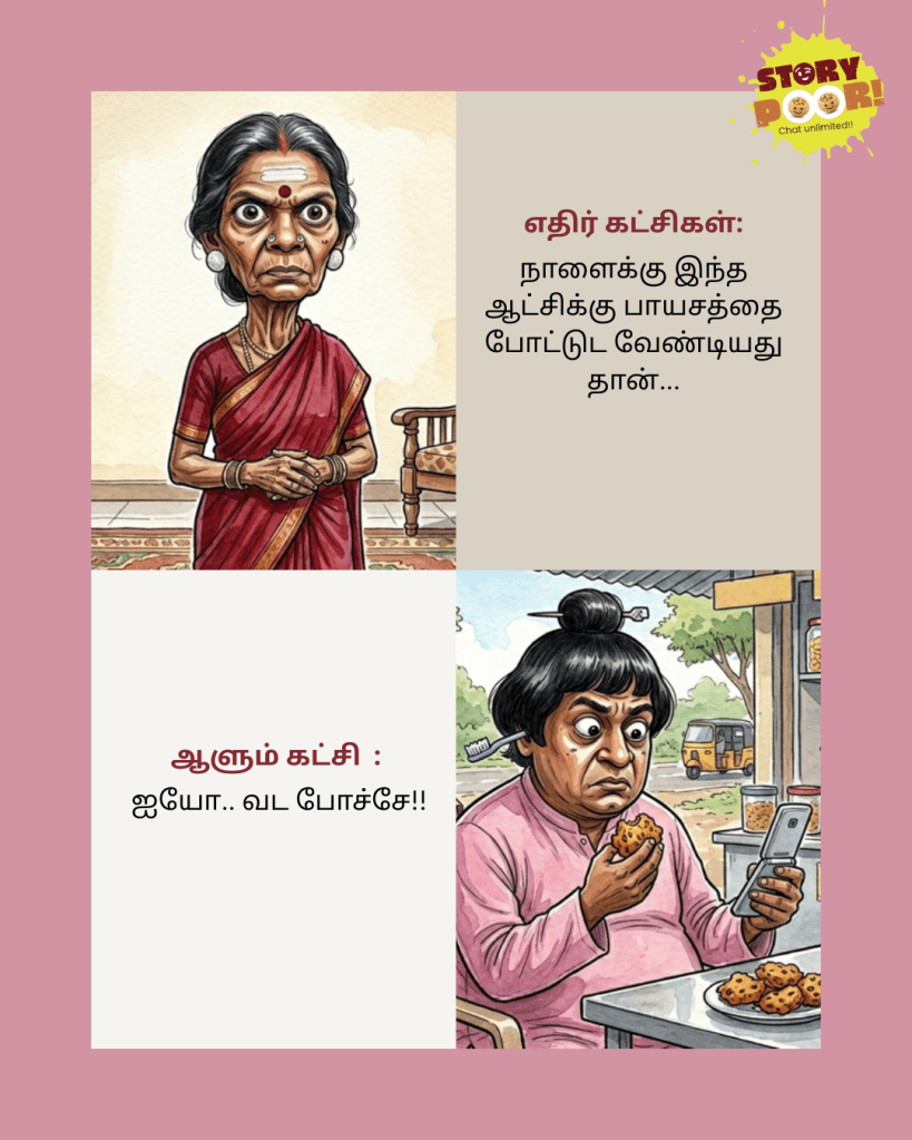 A tamil joke referring to movie whistle & pokkiri