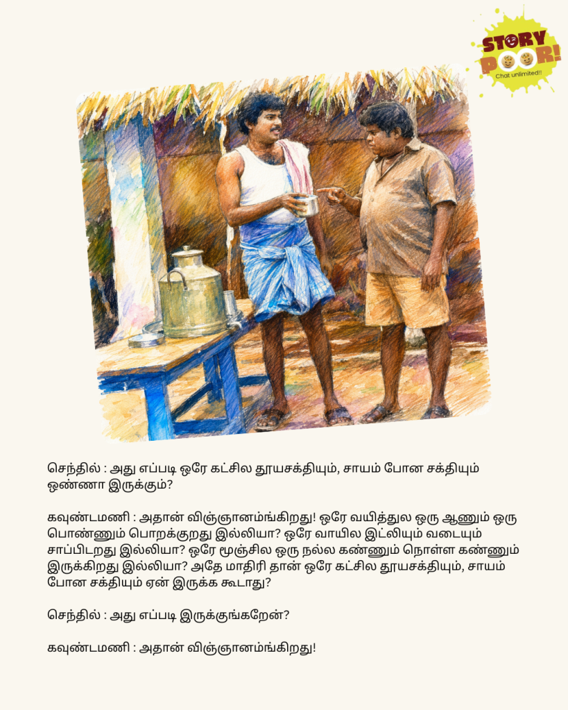A famous tamil comedy about milk types
